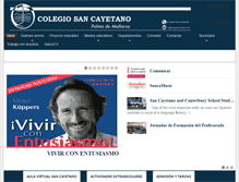 Tablet Screenshot of colegiosancayetano.com